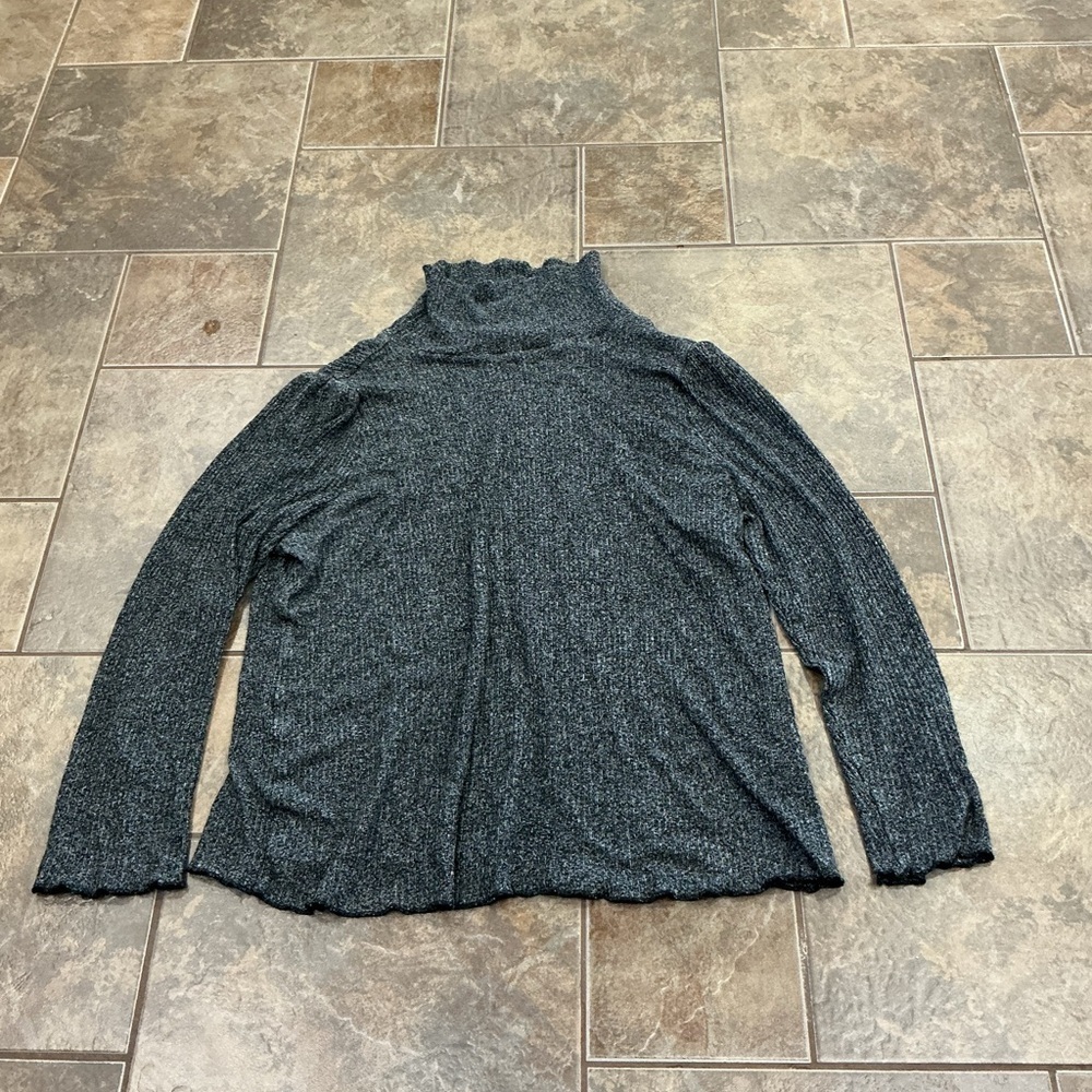 🥵 Women's Gray Turtleneck Sweater elegant